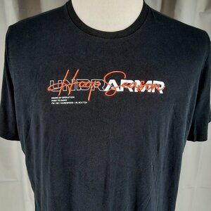 Under Armour Basketball Hoop Season Black T-Shirt Men's XL Embroidered